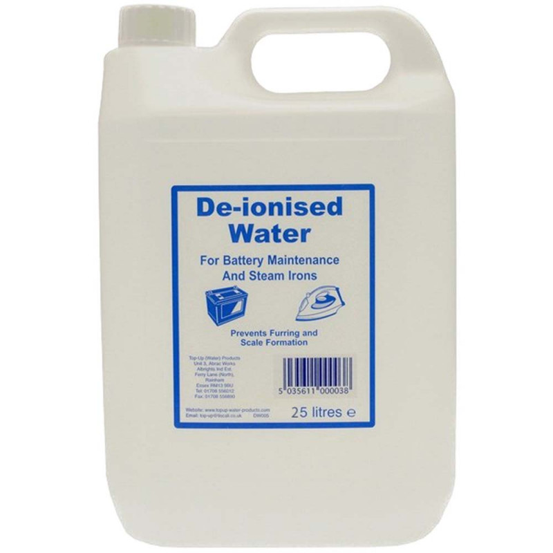 Deionised Water 25 Litre
